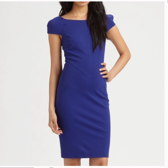 DVF Helen dress in blue - Picture 1 of 13
